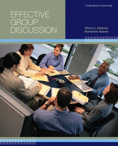 Imagen de archivo de Effective Group Discussion: Theory and Practice a la venta por Once Upon A Time Books