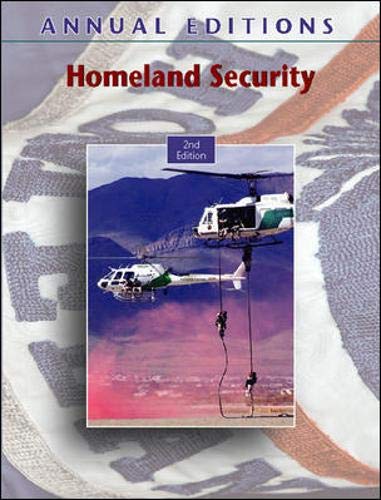 Imagen de archivo de Annual Editions: Homeland Security, 2/e a la venta por Wonder Book