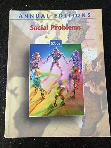 Imagen de archivo de Annual Editions: Social Problems 07/08 a la venta por Books From California