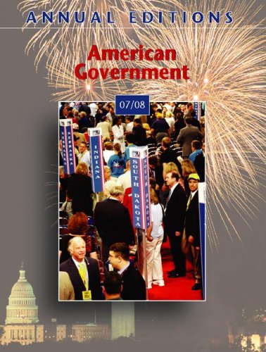 Annual Editions: American Government 07/08 (9780073397368) by Stinebrickner,Bruce