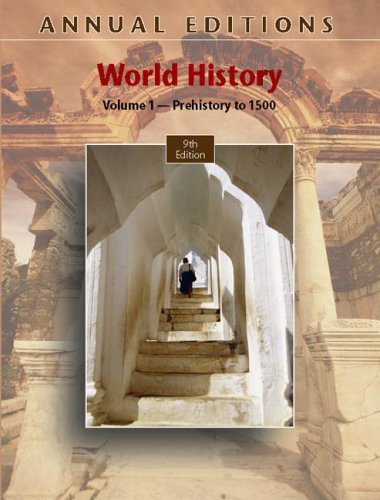 Stock image for Annual Editions: World History, Volume 1: Prehistory to 1500, 9/e for sale by dsmbooks