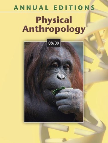 Imagen de archivo de Physical Anthropology 08/09 a la venta por Better World Books