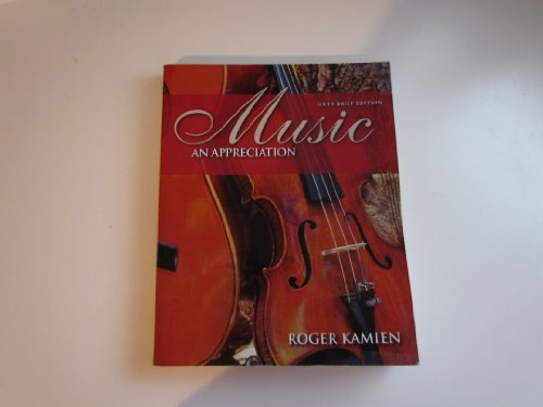 Imagen de archivo de Music: An Appreciation, Brief Edition a la venta por ThriftBooks-Dallas