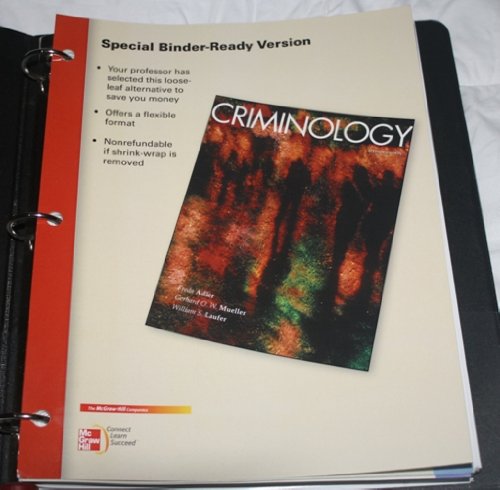 Beispielbild fr Criminology, 7th Edition zum Verkauf von SecondSale