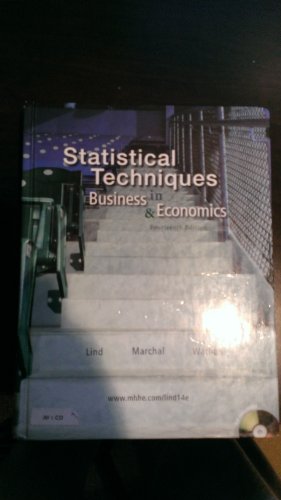 Beispielbild fr Statistical Techniques in Business and Economics zum Verkauf von Better World Books