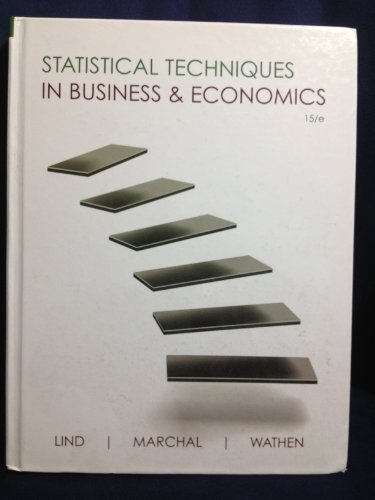 Beispielbild fr Statistical Techniques in Business and Economics (Mcgraw-hill/Irwin Series Operations and Decision Sciences) zum Verkauf von Reliant Bookstore