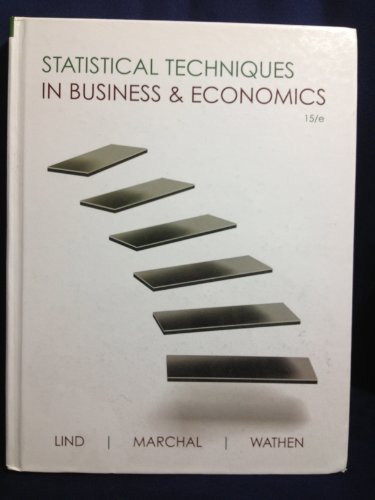 Stock image for Statistical Techniques in Business and Economics for sale by Better World Books