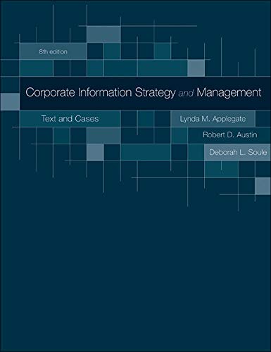 Imagen de archivo de Corporate Information Strategy and Management: Text and Cases a la venta por ThriftBooks-Atlanta