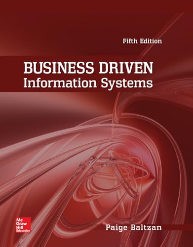 Stock image for Business Driven Information Systems for sale by Wonder Book