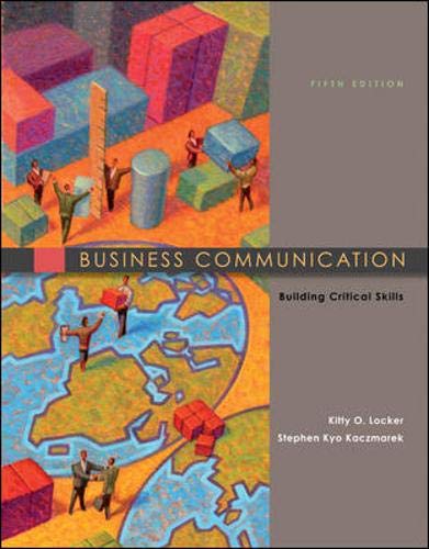 Stock image for Business Communication: Building Critical Skills for sale by HPB-Red