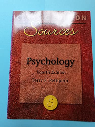 Imagen de archivo de Classic Edition Sources: Psychology a la venta por ZBK Books