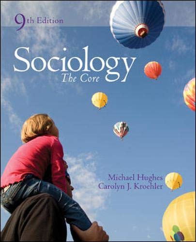 Beispielbild fr Sociology : The Core zum Verkauf von Better World Books