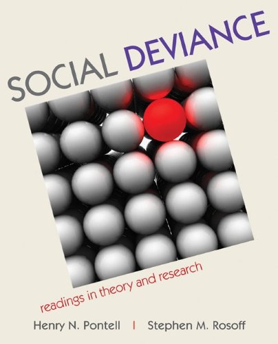 Stock image for Social Deviance: Readings in Theory and Research for sale by BookHolders