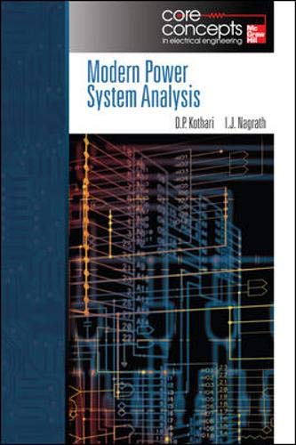 Imagen de archivo de Modern Power System Analysis a la venta por Indiana Book Company