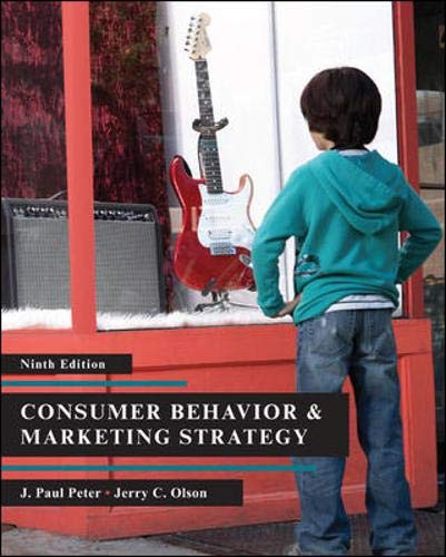 Consumer Behavior (9780073404769) by Peter, J. Paul; Olson, Jerry