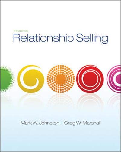 Imagen de archivo de Relationship Selling a la venta por SecondSale