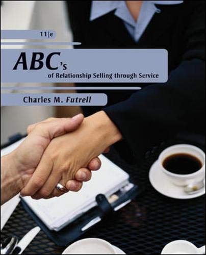 Imagen de archivo de ABCs of Relationship Selling a la venta por Better World Books