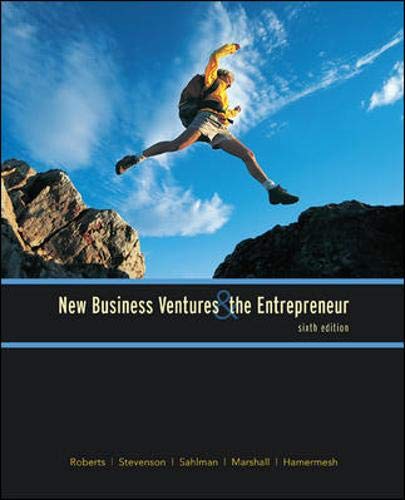 Beispielbild fr New Business Ventures and the Entrepreneur zum Verkauf von Better World Books