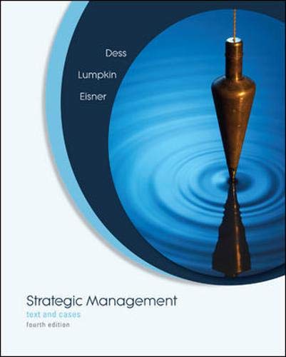 9780073404981: Strategic Management: Text and Cases