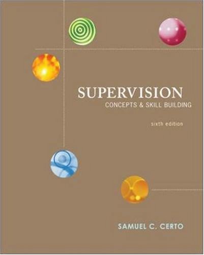 Imagen de archivo de Supervision : Concepts and Skill-Building a la venta por Better World Books: West