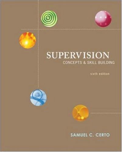 Imagen de archivo de Supervision: Concepts and Skill-Building a la venta por Goodwill Books