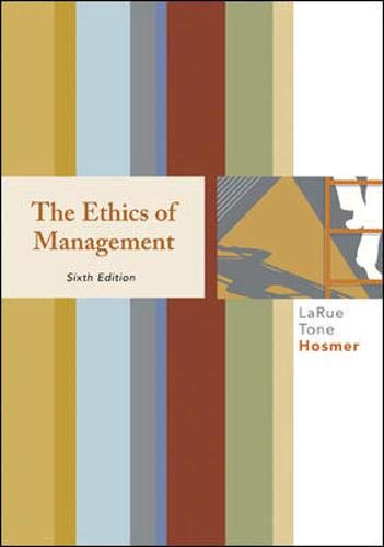 Beispielbild fr The Ethics of Management zum Verkauf von ThriftBooks-Atlanta