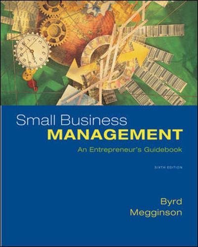 Beispielbild fr Small Business Management: An Entrepreneur's Guidebook zum Verkauf von SecondSale