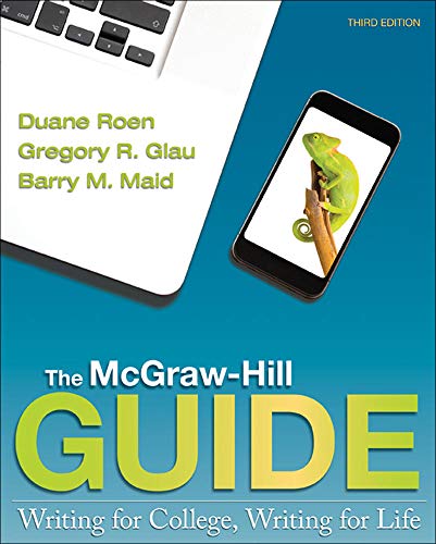 Imagen de archivo de The Mcgraw-Hill Guide: Writing for College, Writing for Life a la venta por Better World Books: West