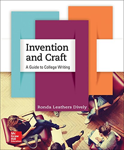 Beispielbild fr Invention and Craft: A Guide to College Writing zum Verkauf von BooksRun