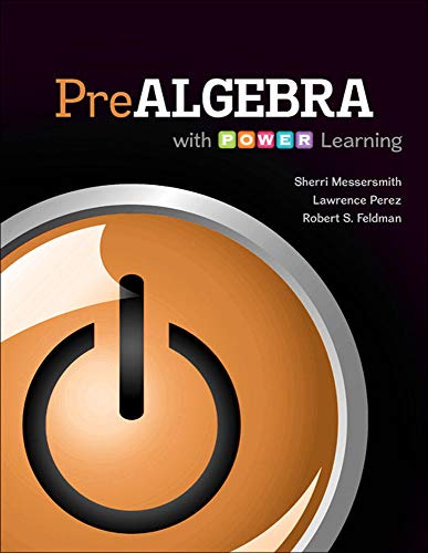 Stock image for Prealgebra with P.O.W.E.R. Learning for sale by GoldenDragon