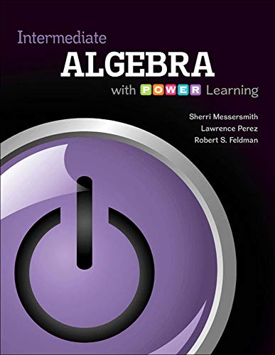 Stock image for Intermediate Algebra with P.O.W.E.R. Learning for sale by Dream Books Co.