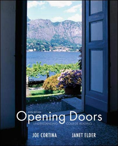 Imagen de archivo de Opening Doors a la venta por BookHolders