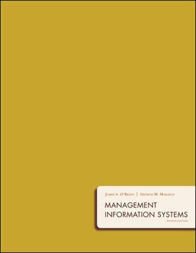 Imagen de archivo de Management Information Systems a la venta por HPB-Red