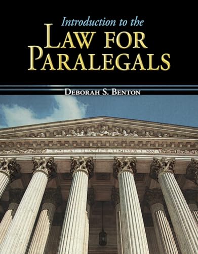 Stock image for Introduction to the Law for Paralegals (Mcgraw-hill Business Careers Paralegal Titles) for sale by Greenway