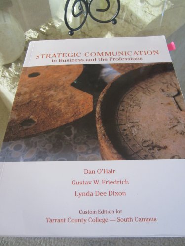 Beispielbild fr Communicating at Work: Principles and Practices for Business and the Professions zum Verkauf von Your Online Bookstore