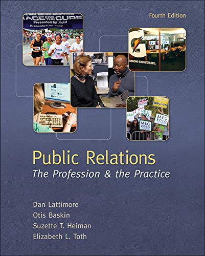 Beispielbild fr Public Relations: The Profession and the Practice zum Verkauf von BooksRun