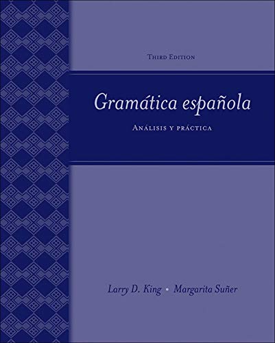 9780073513133: Gramtica espaola: Anlisis y prctica