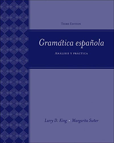 9780073513133: Gramatica Espanola: Analisis Y Practica