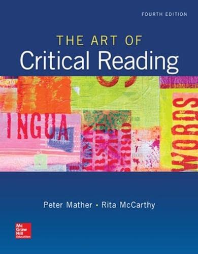 9780073513591: The Art of Critical Reading