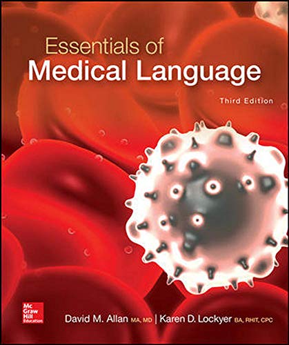 Imagen de archivo de Essentials of Medical Language a la venta por BooksRun