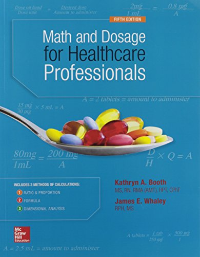 Stock image for MATH AND DOSAGE CALCULATIONS FOR HEALTHCARE PROFESSIONALS for sale by HPB-Red