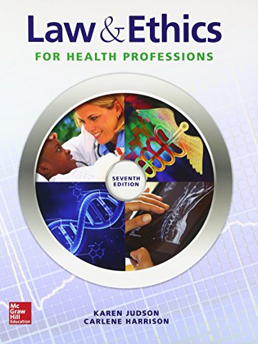 9780073513836: Law & Ethics for Health Professions