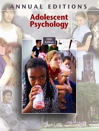 Imagen de archivo de Adolescent Psychology (Annual Editions) (5th Edition) a la venta por More Than Words