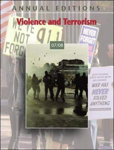 Imagen de archivo de Annual Editions: Violence and Terrorism 07/08 a la venta por Books From California