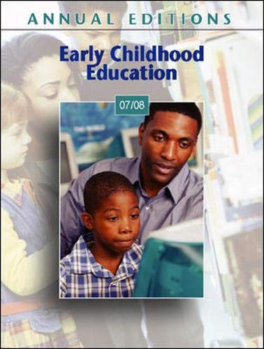 Stock image for Annual Editions: Early Childhood Education 07/08 for sale by Hastings of Coral Springs