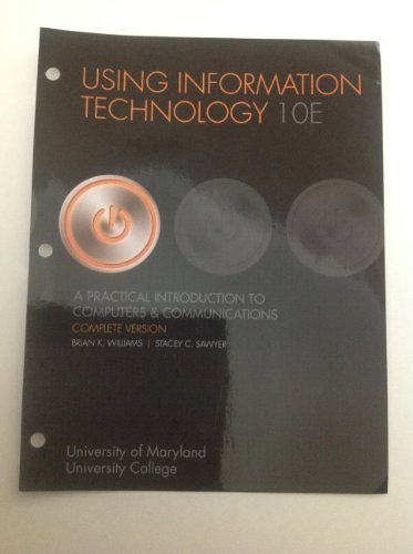 Imagen de archivo de Using Information Technology a la venta por Better World Books: West