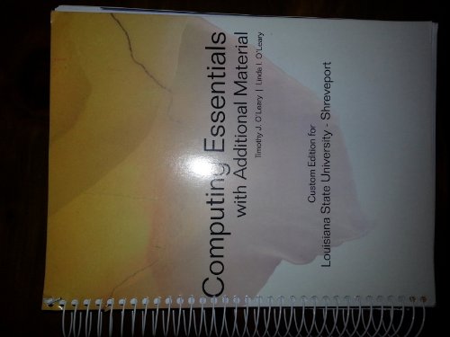 Imagen de archivo de Computing Essentials 2014 a la venta por Better World Books