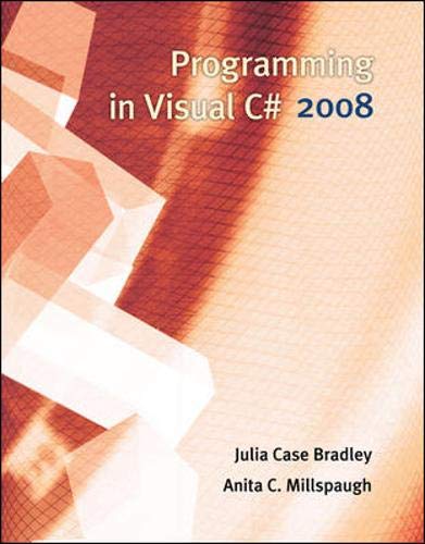 9780073517216: Programming in Visual C# 2008