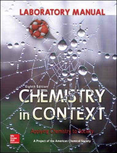 Beispielbild fr Laboratory Manual Chemistry in Context zum Verkauf von Better World Books