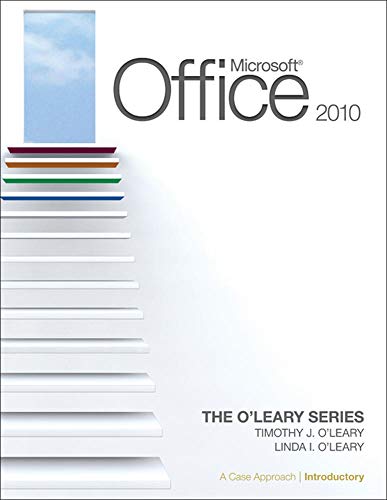 Imagen de archivo de Microsoft® Office 2010: a Case Approach, Introductory a la venta por Better World Books: West